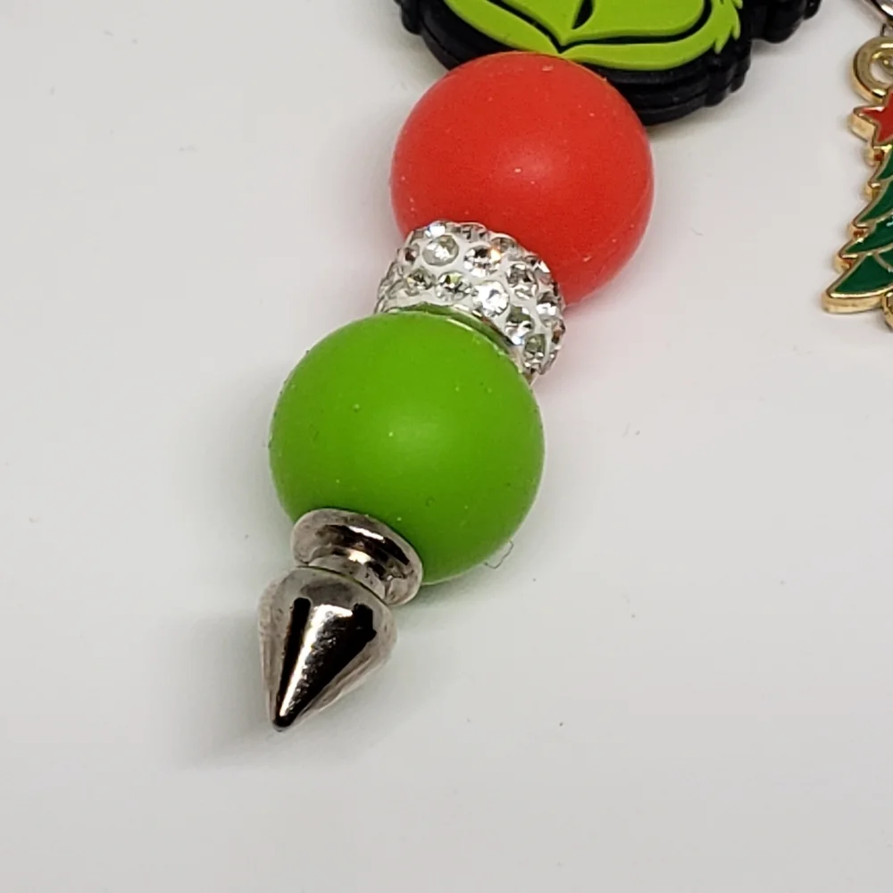 Handmade Christmas Holiday The Grinch Keychain